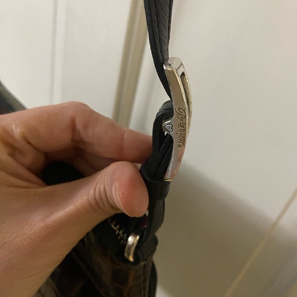 Brighton Pebble Leather, Croc Embossed Crossbody - Picture 8 of 16